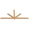 Ekena Millwork Kennewick Timber Gable Bracket, Western Red Cedar, 84"W x 38"H x 1 1/2"D x 3 1/2"F, 11/12 Pitch GBW084X38X0204KEN00SWR - alternate 4
